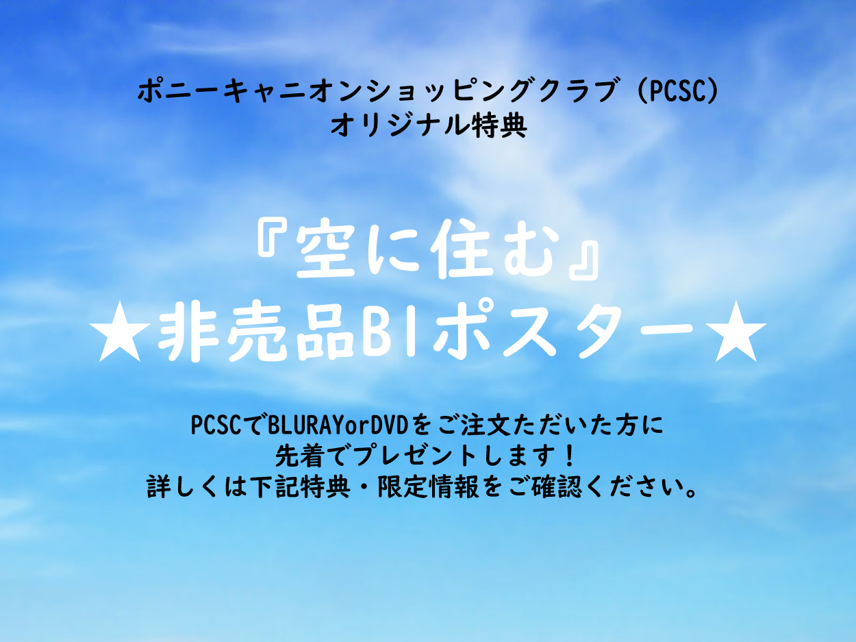 空に住む』Blu-ray 豪華版【特典】B1ポスター|ムビきゃん ポニーキャニ